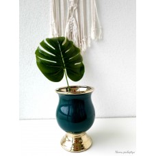 Keramikinė vaza. Smaragdinė